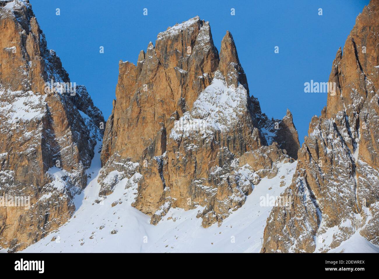 Geographie / Reisen, Italien, Plattkofel, 2956 m und Langkofel, 3181 m, Dolomiten, Italien, Additional-Rights-Clearance-Info-not-available Stockfoto