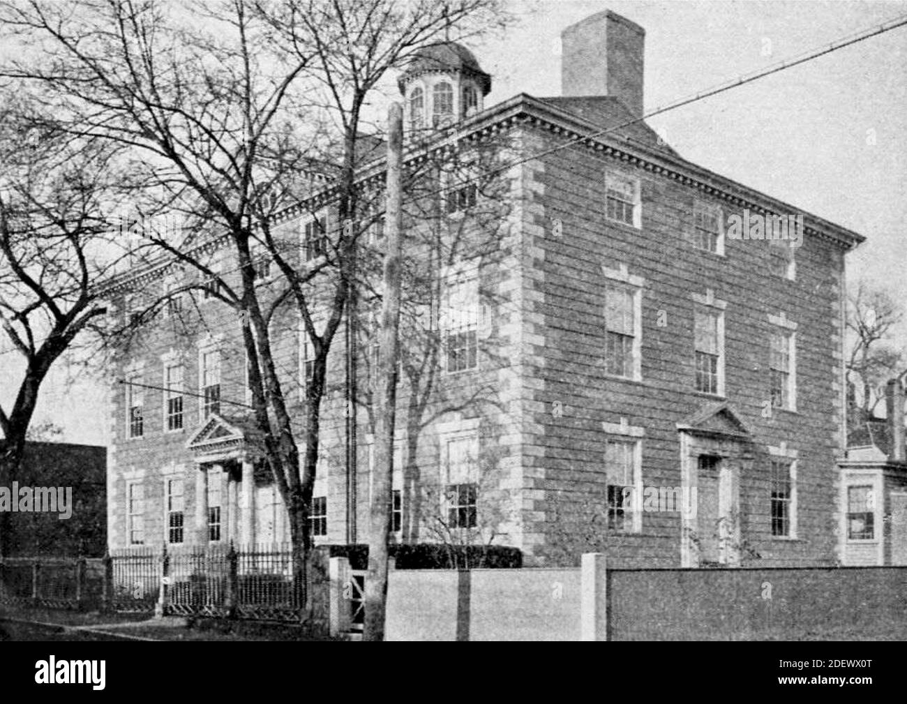 Das Jeremiah Lee Mansion ist ein historisches Haus in Marblehead, Massachusetts. Es wird als Hausmuseum von der lokalen historischen Gesellschaft betrieben. Stockfoto
