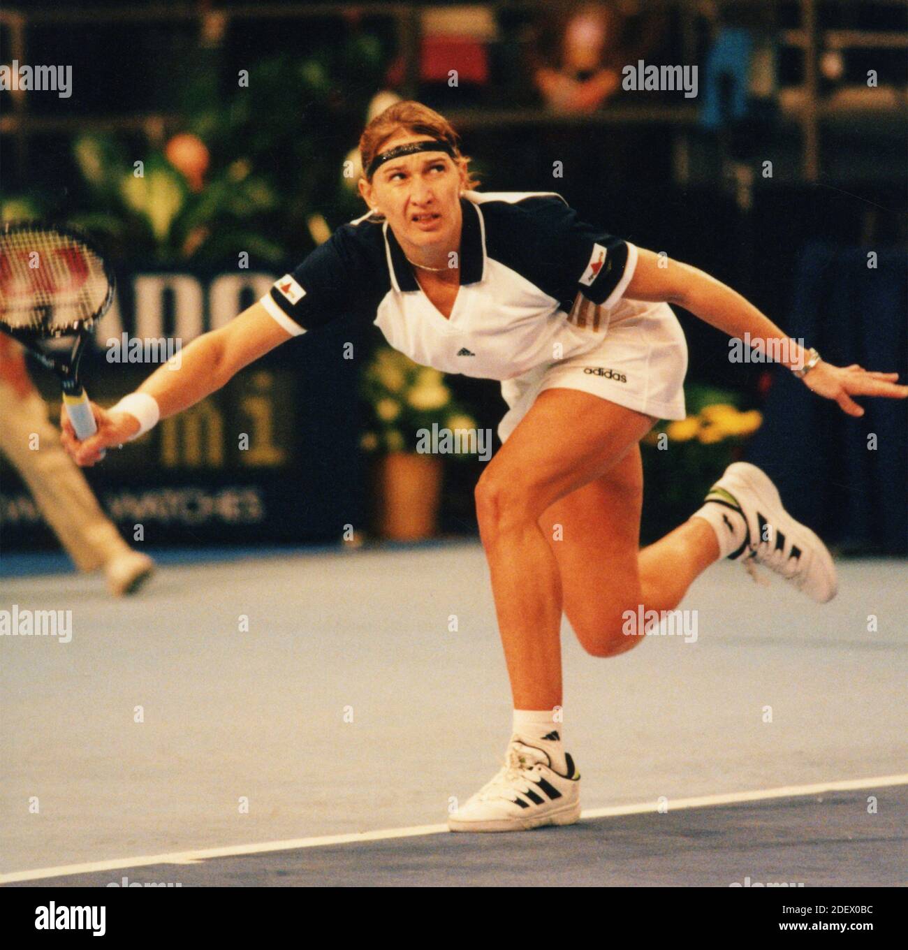 Deutsche Tennisspielerin Steffi Graf, Chase Chaps 1998 Stockfoto
