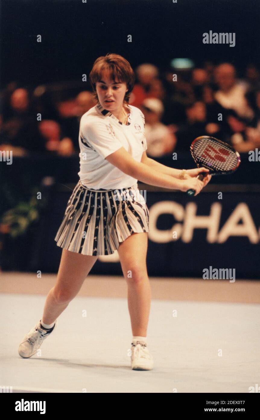 Schweizer Tennisspielerin Martina Hingis, Chase WTA 1996 Stockfoto