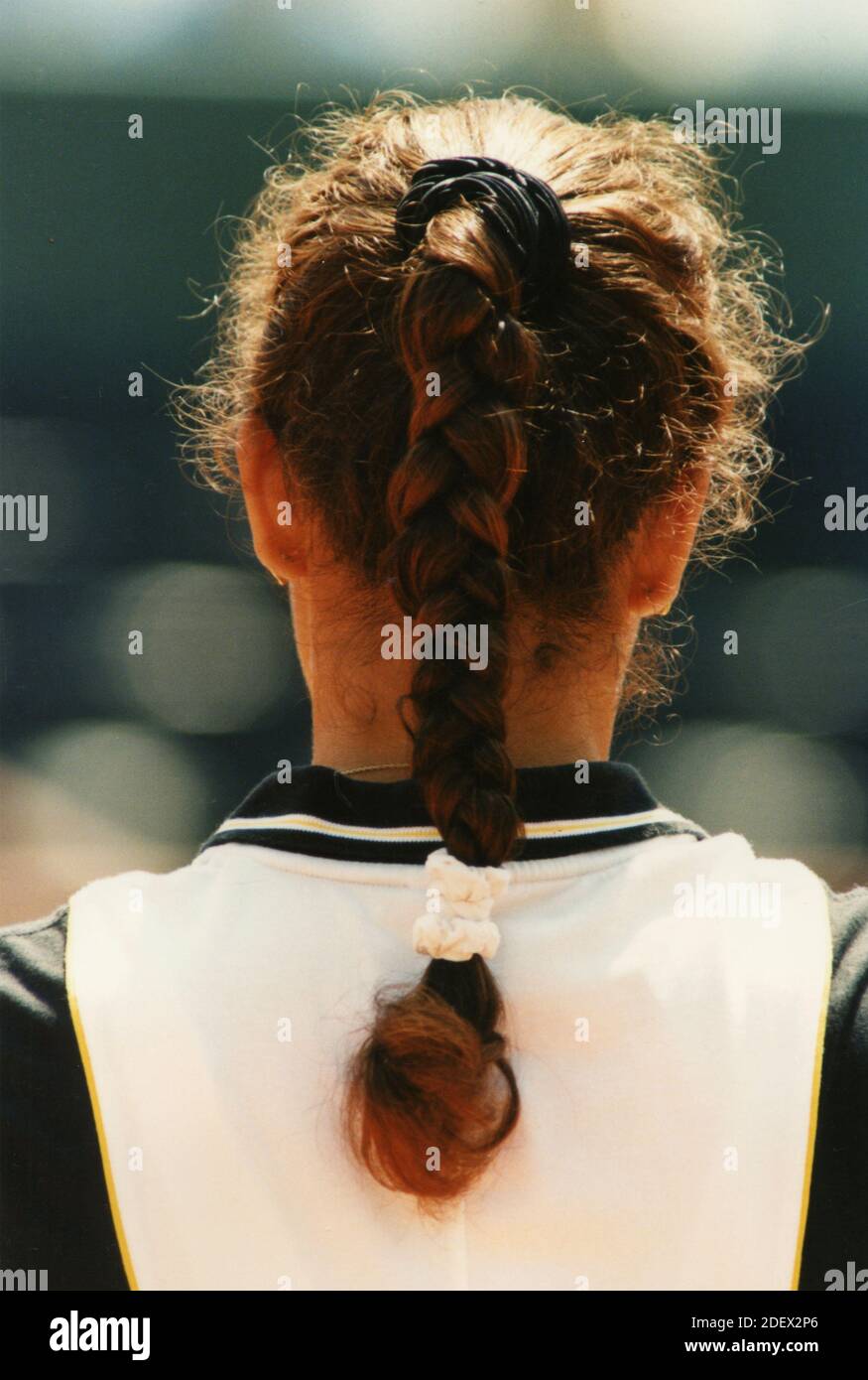 Amerikanische Tennisspielerin Mary Joe Fernandez, 1997 Stockfoto