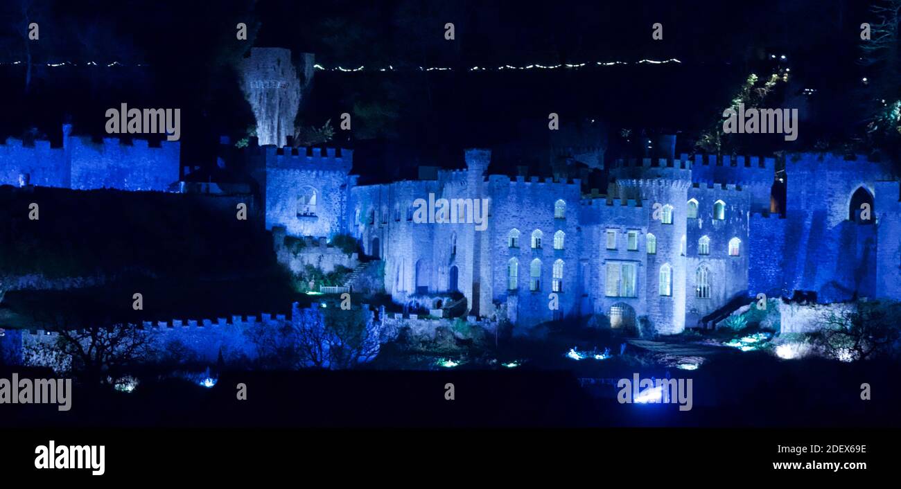 Gwrych Castle Einrichtung Zyklon für ich bin ein Promi-Prozess Kredit Ian Fairbrother/Alamy Stock Fotos Stockfoto