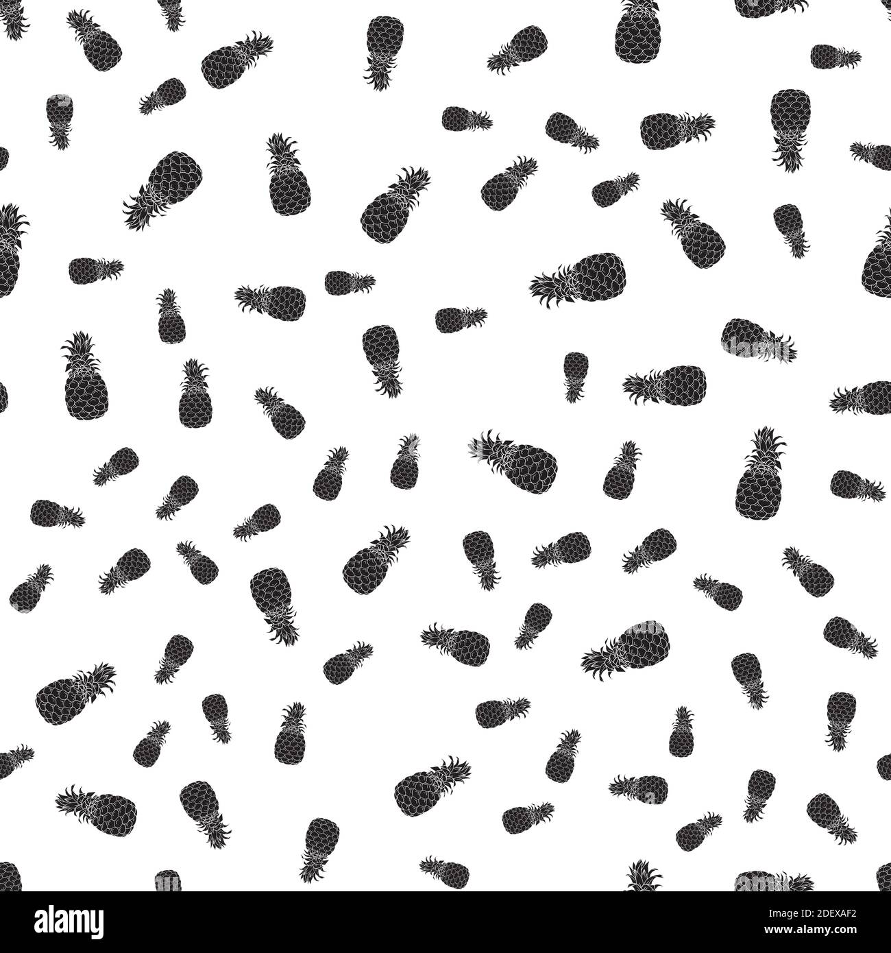 Ananas-Muster nahtlos bedruckt. Einfache Illustration von Ananas Vektor-Muster nahtlos für jedes Web-Design Stock Vektor