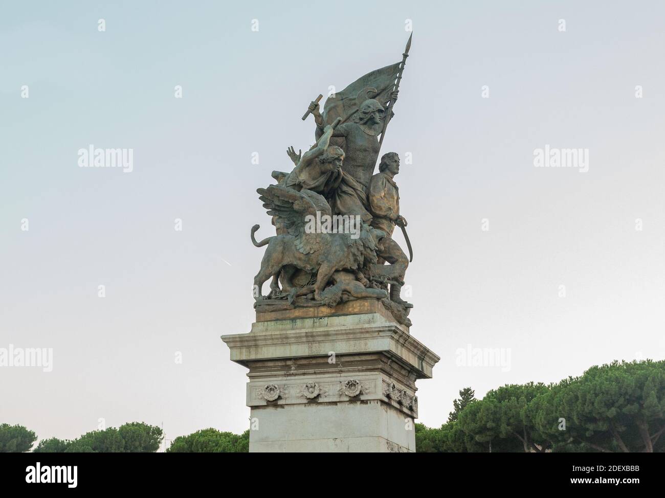 Altar des Vaterlandes auf dem Venezia Platz Rom, Italien Stockfoto