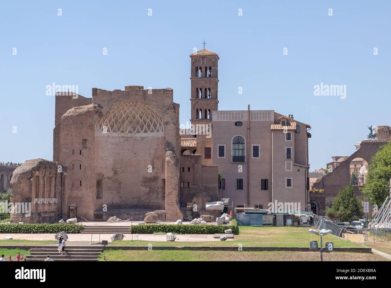 Tempel der Venus und Rom Stockfoto