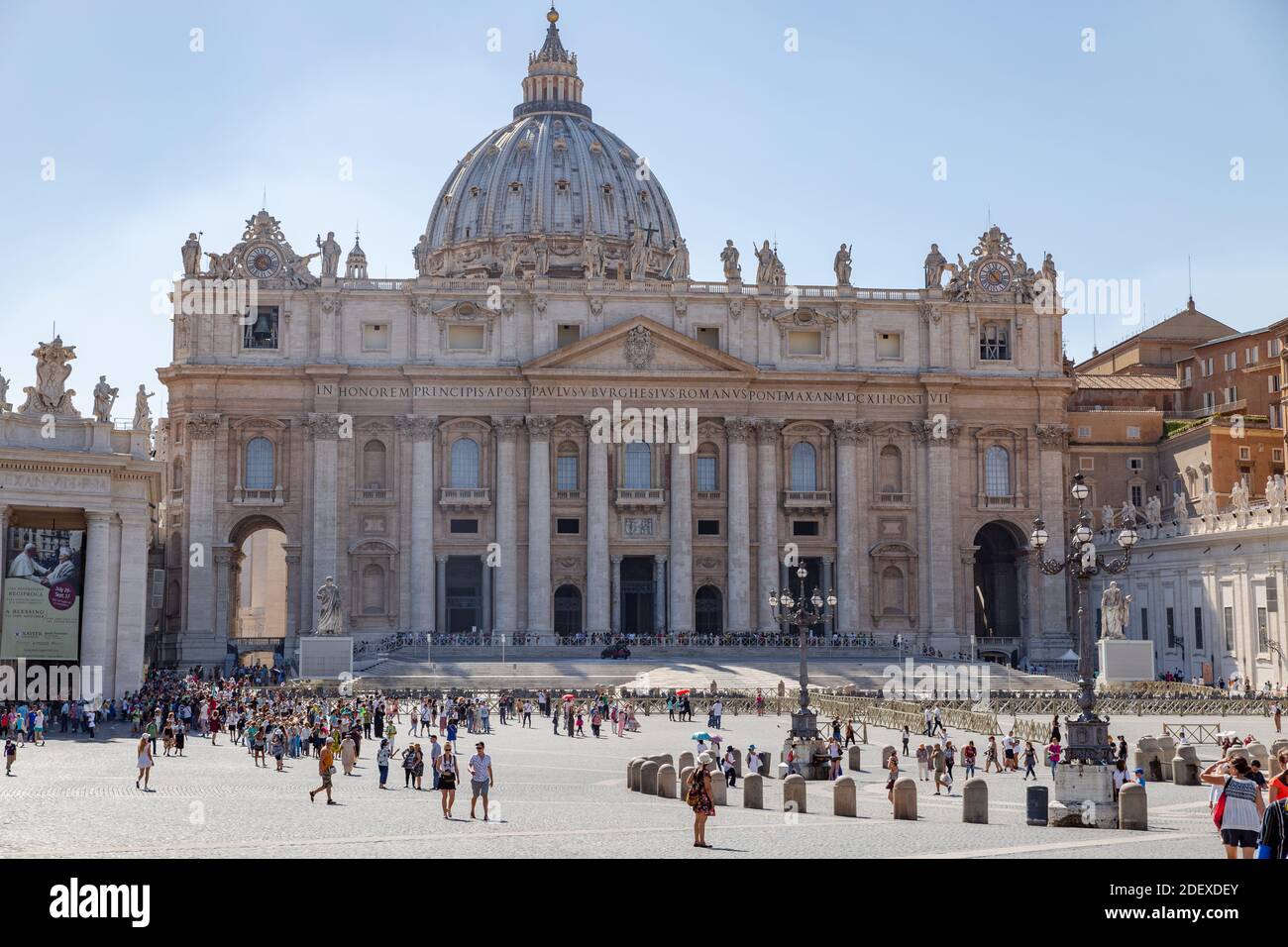 Der päpstliche Petersdom im Vatikan, Rom Stockfoto