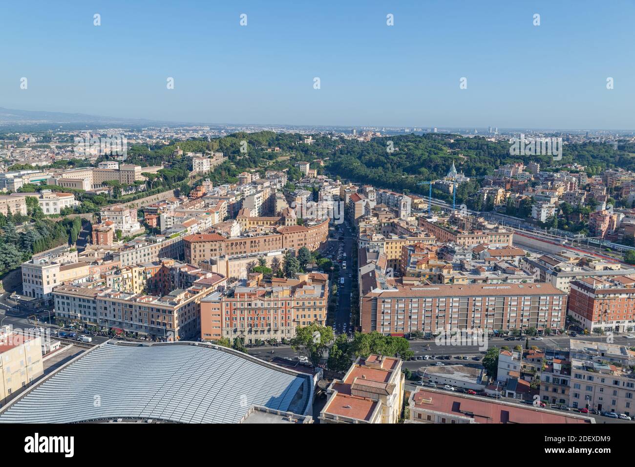 Rom Italien Städtisches Panorama Aus Vatikanstadt Stockfoto