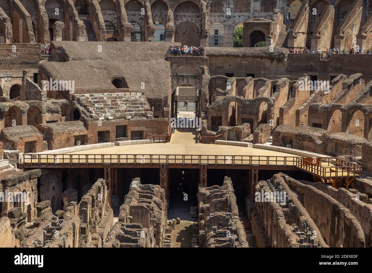 Kolosseum Interior in Rom, Italien Stockfoto