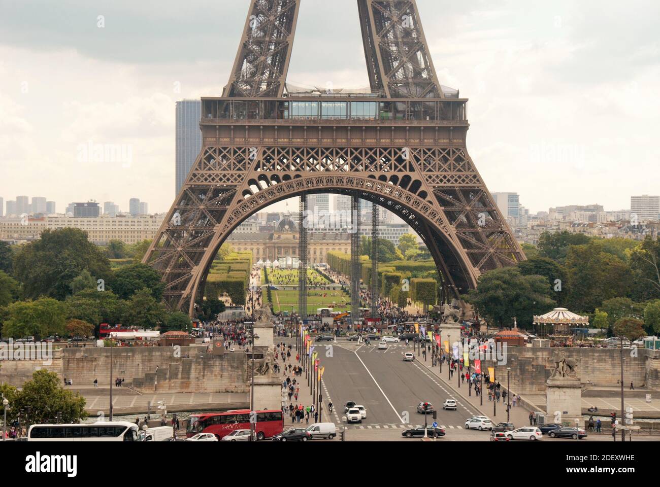 Eiffelturm in Paris Frankreich Stockfoto