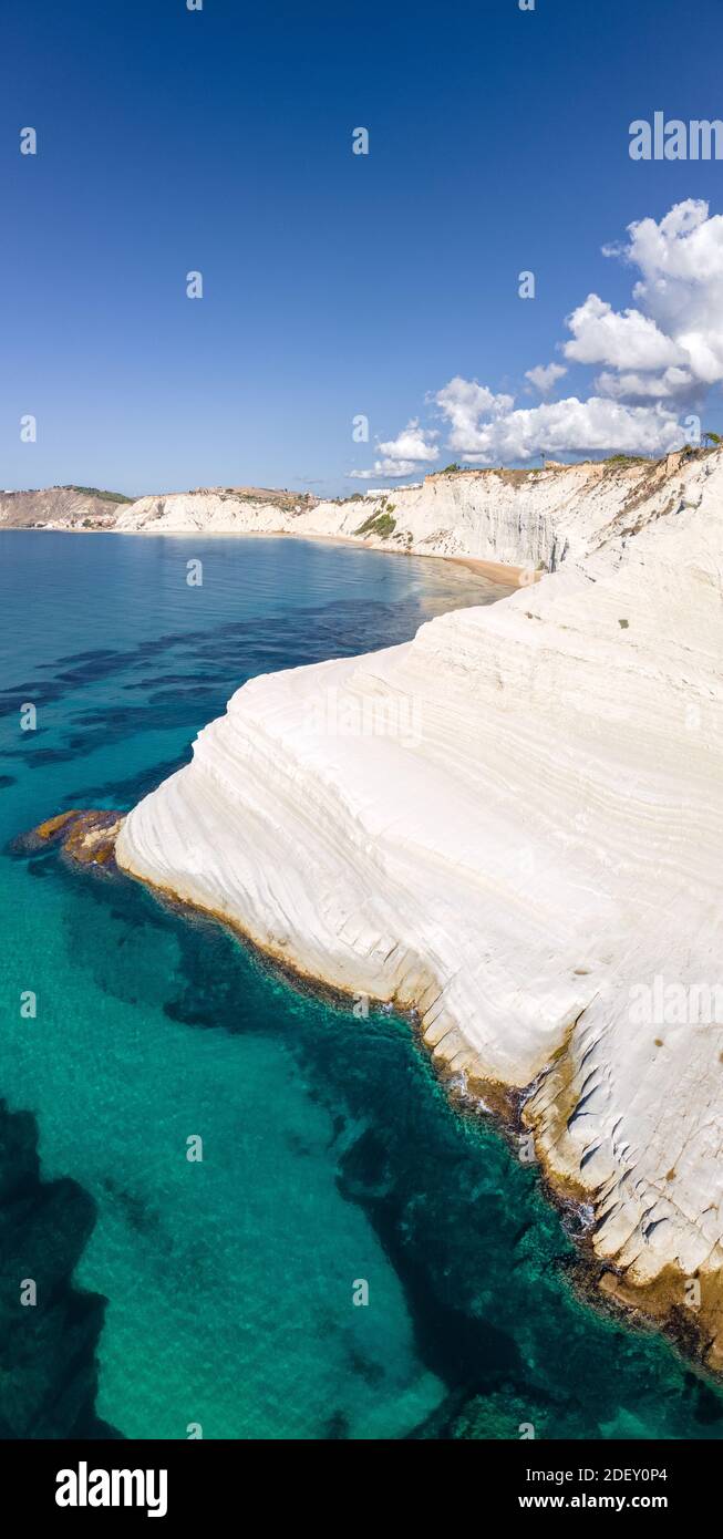Sicilia Scala dei Turchi Stair der Türken weiße Küste, Sizilien Italien Stockfoto