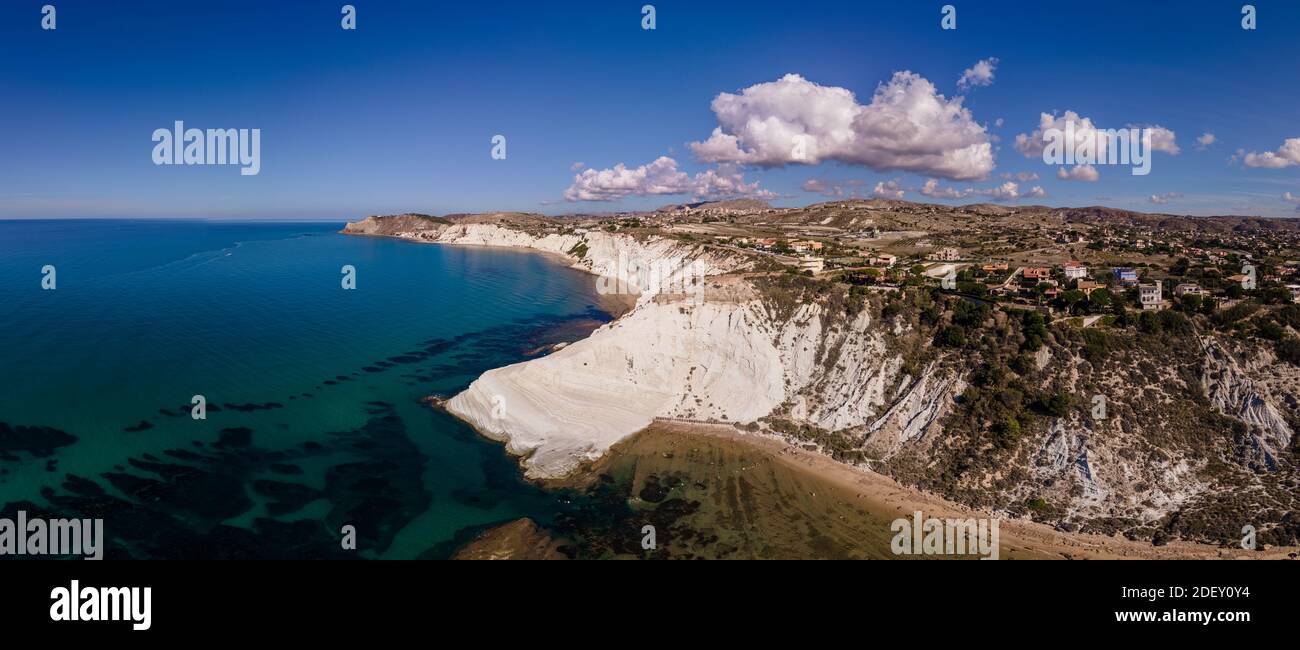 Sicilia Scala dei Turchi Stair der Türken weiße Küste, Sizilien Italien Stockfoto