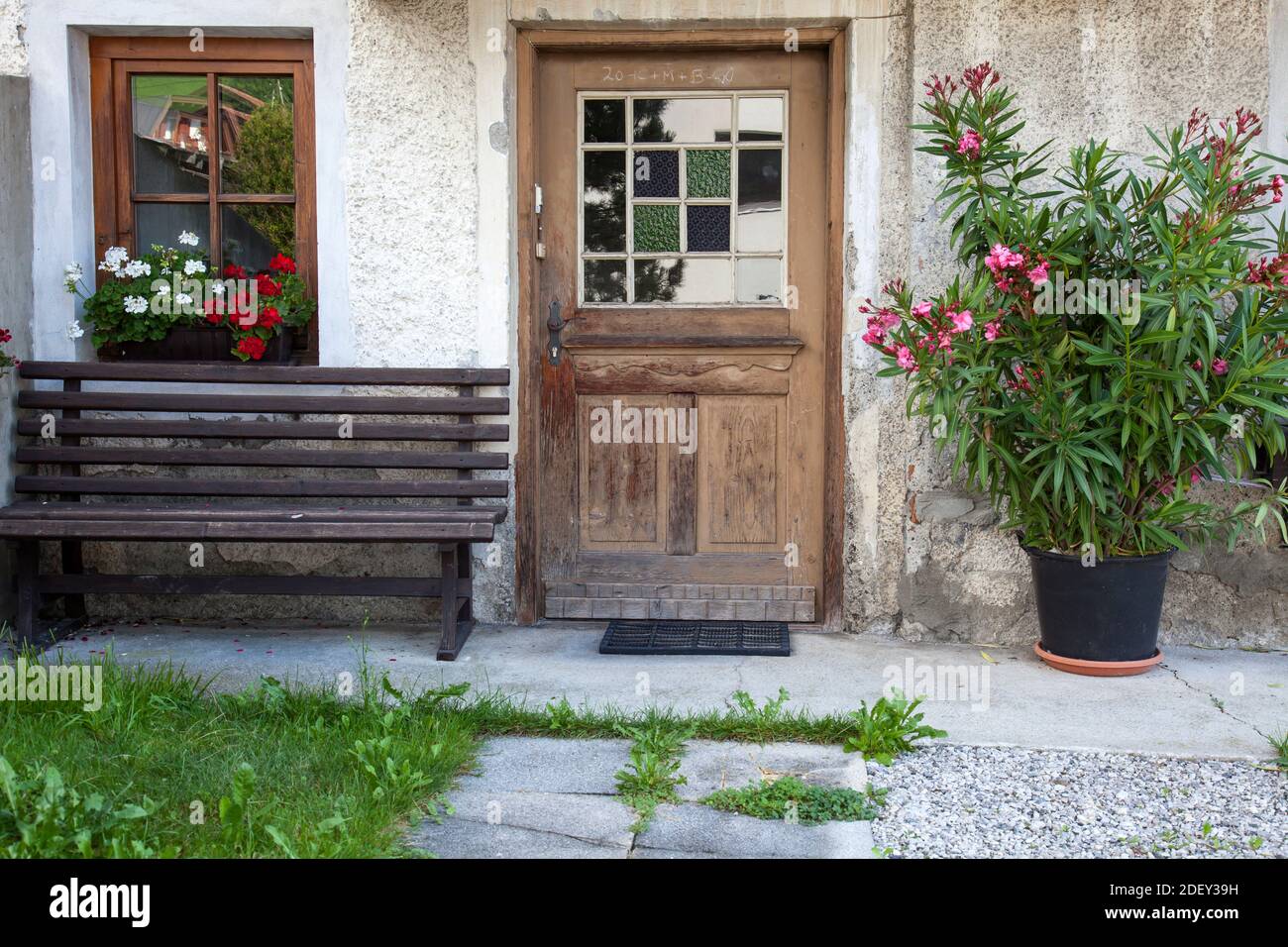 Haus Wiesing im Inntal, Tirol, Österreich, Europa Stockfoto