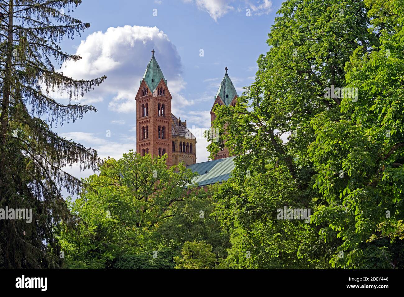 Schum-Stadt, Altstadt, Dom zu Speyer, Kaiserdom, St. Maria und St. Stephan, geweht 1061 Stockfoto