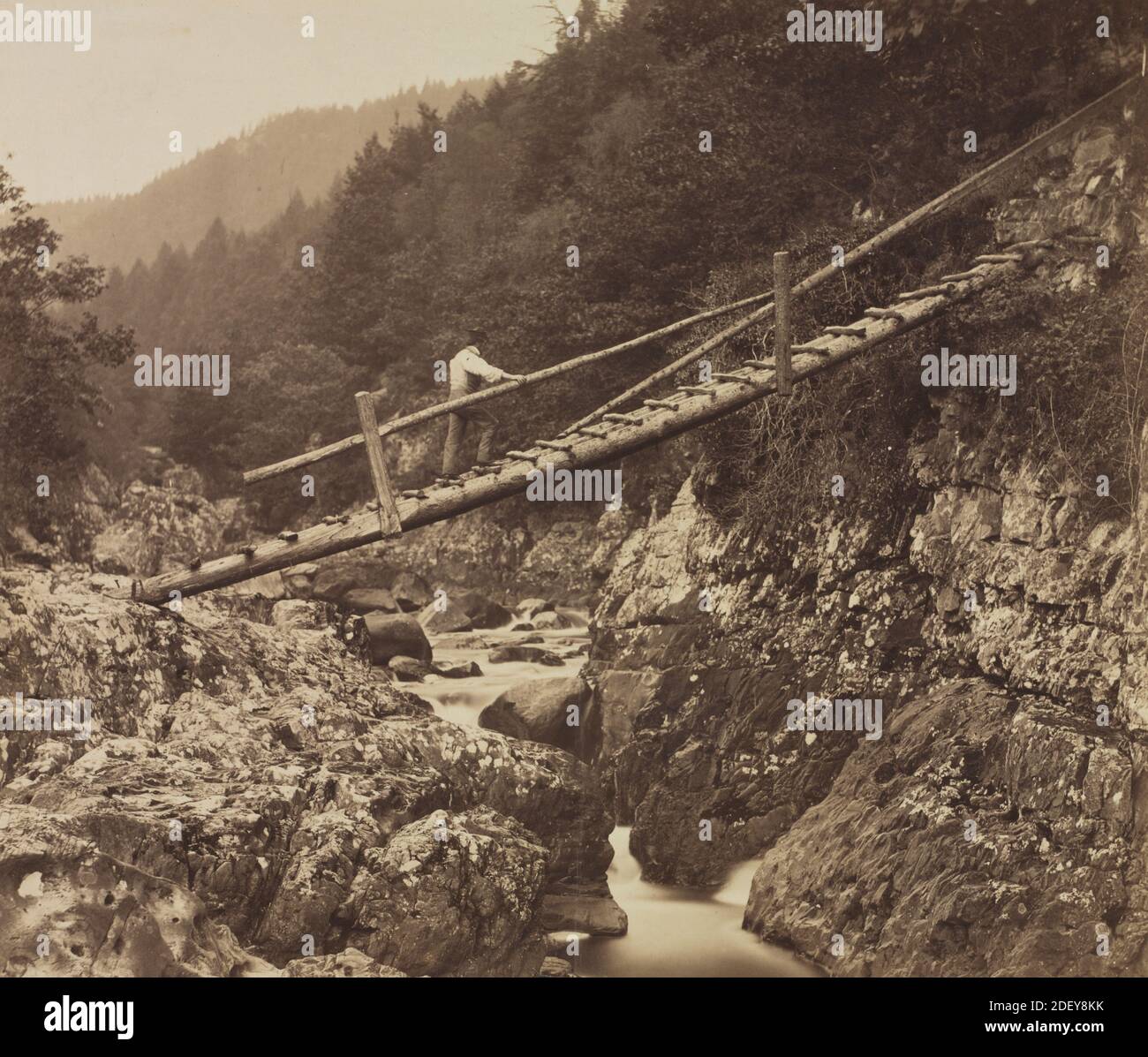 The Miners' Bridge, on the Llugwy, North Wales, 1857 von Roger Fenton Stockfoto