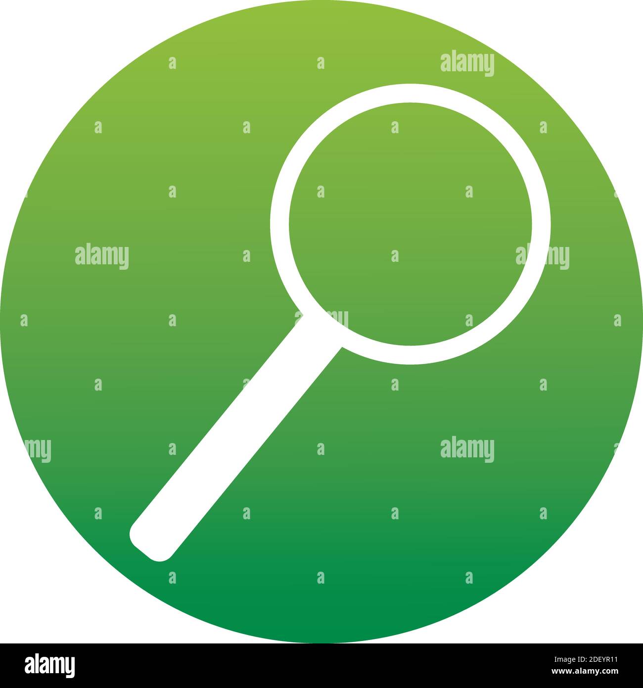 Suche Suchen Suchen Nach Informationen Forschung Vektor Konzept. Lupensymbol eines Satzes. Grüne Taste auf weißem Hintergrund isoliert. Stock Vektor