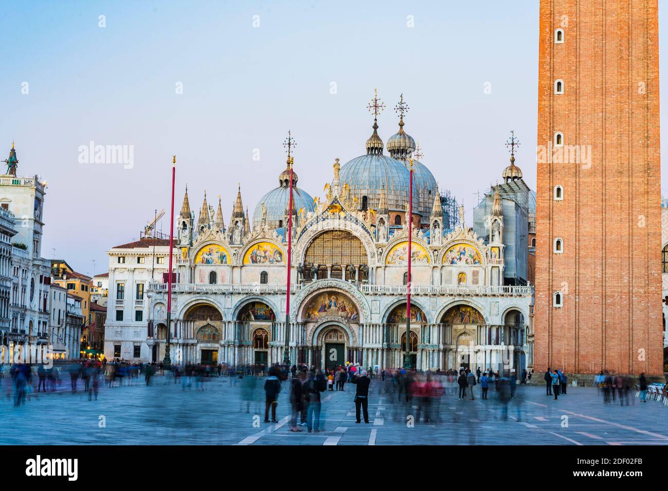 Die Patriarchalkathedrale Basilika San Marco, allgemein bekannt als St. Mark's Basilica. Es ist die berühmteste der Stadtkirchen und eine der Be Stockfoto