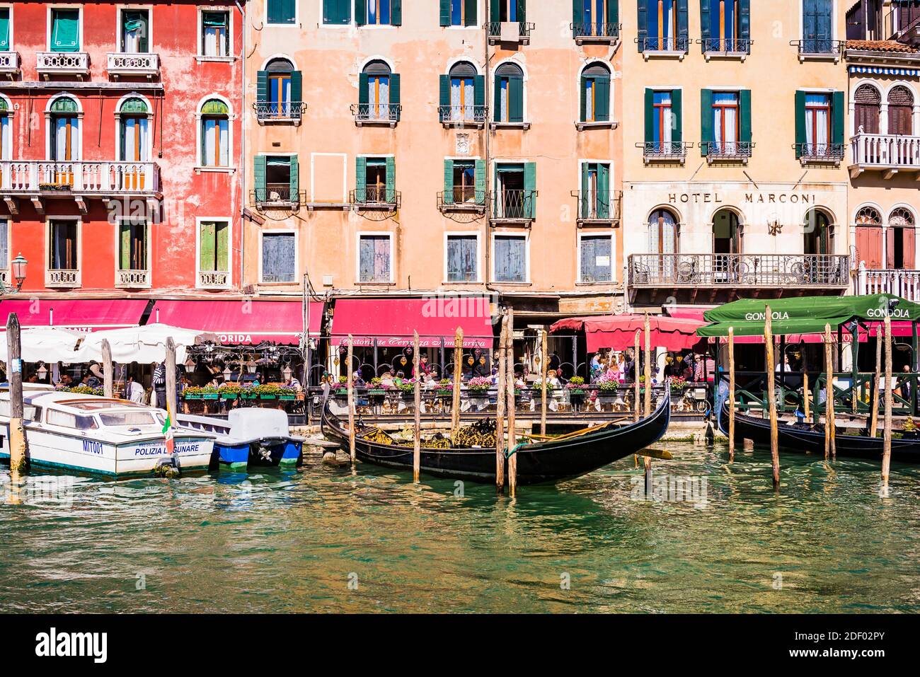 Riva del Vin, am Wasser zum Canal Grande. Venedig, Venetien, Italien, Europa Stockfoto