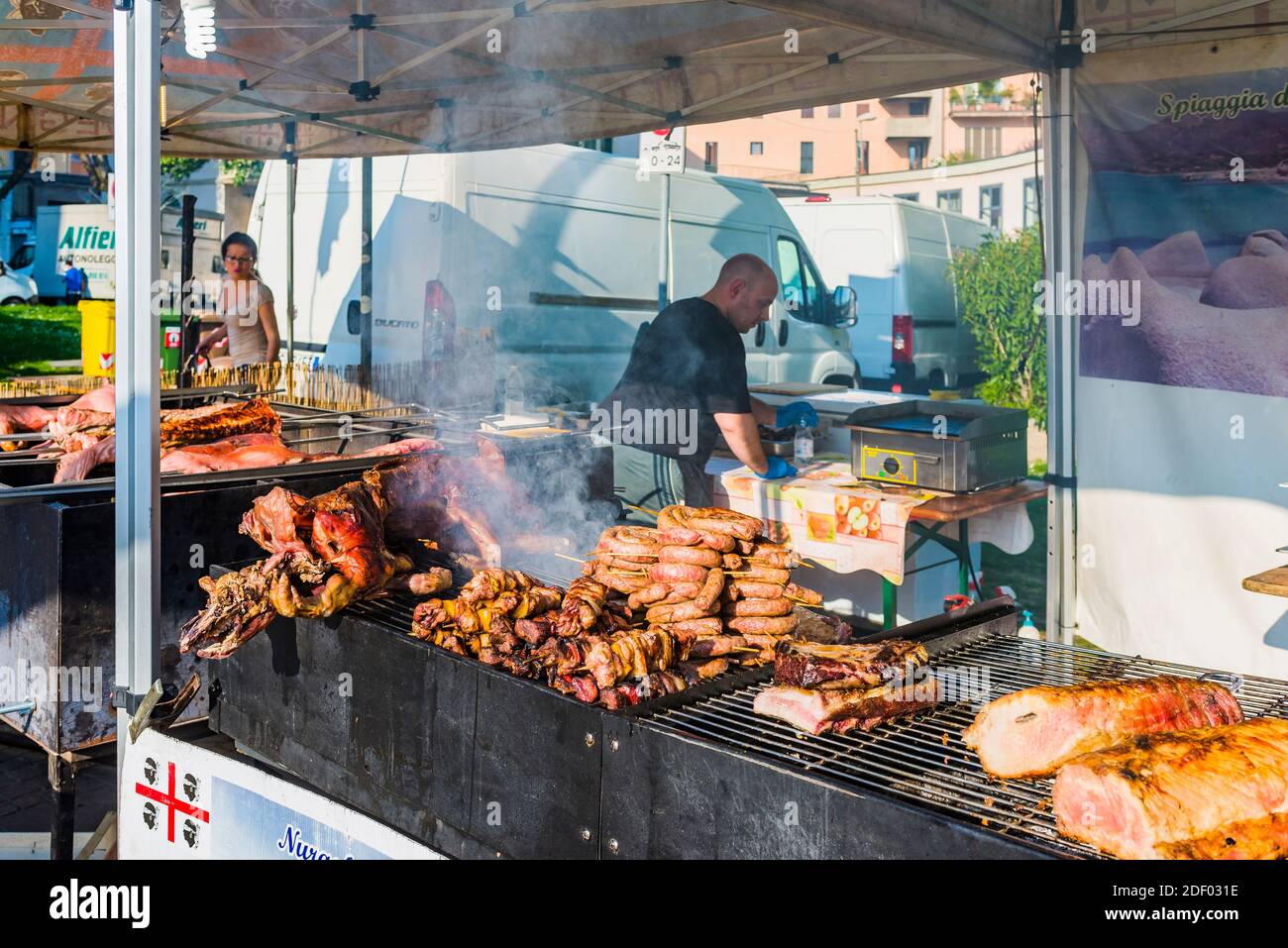 BBQ. Auswahl an Fleisch. Vicenza, Venetien, Italien, Europa Stockfoto