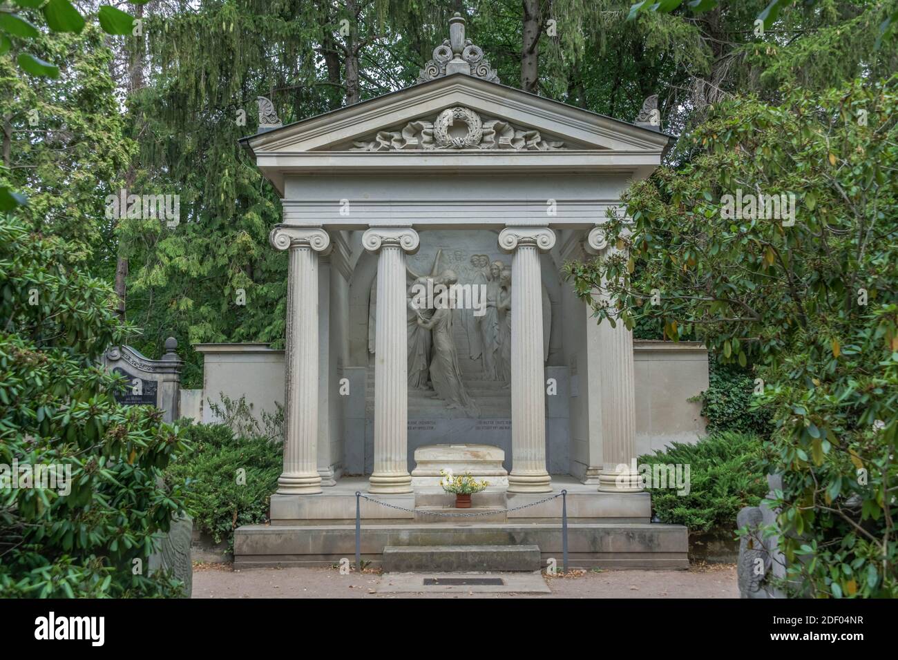 Grab Karl May, Friedhof Radebeul-Ost, Radebeul, Sachsen, Deutschland Stockfoto