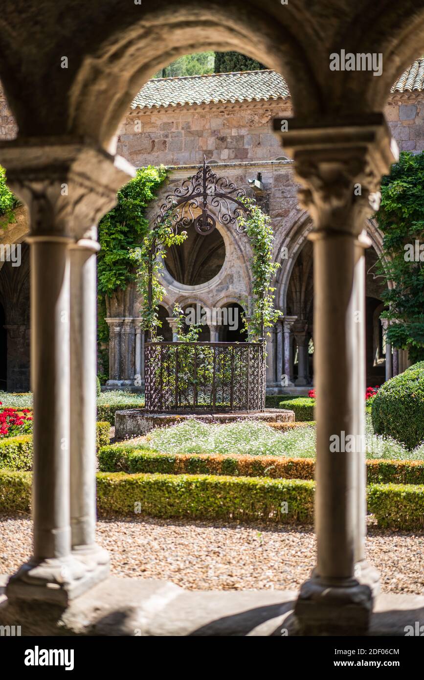 Abtei Fontfroide, Frankreich, Europa. Stockfoto