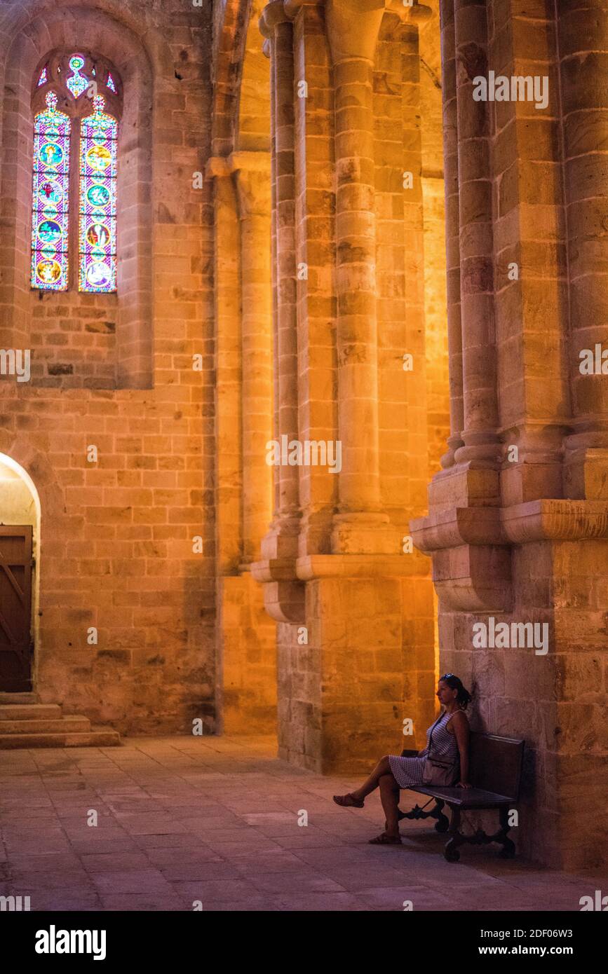Abtei Fontfroide, Frankreich, Europa. Stockfoto