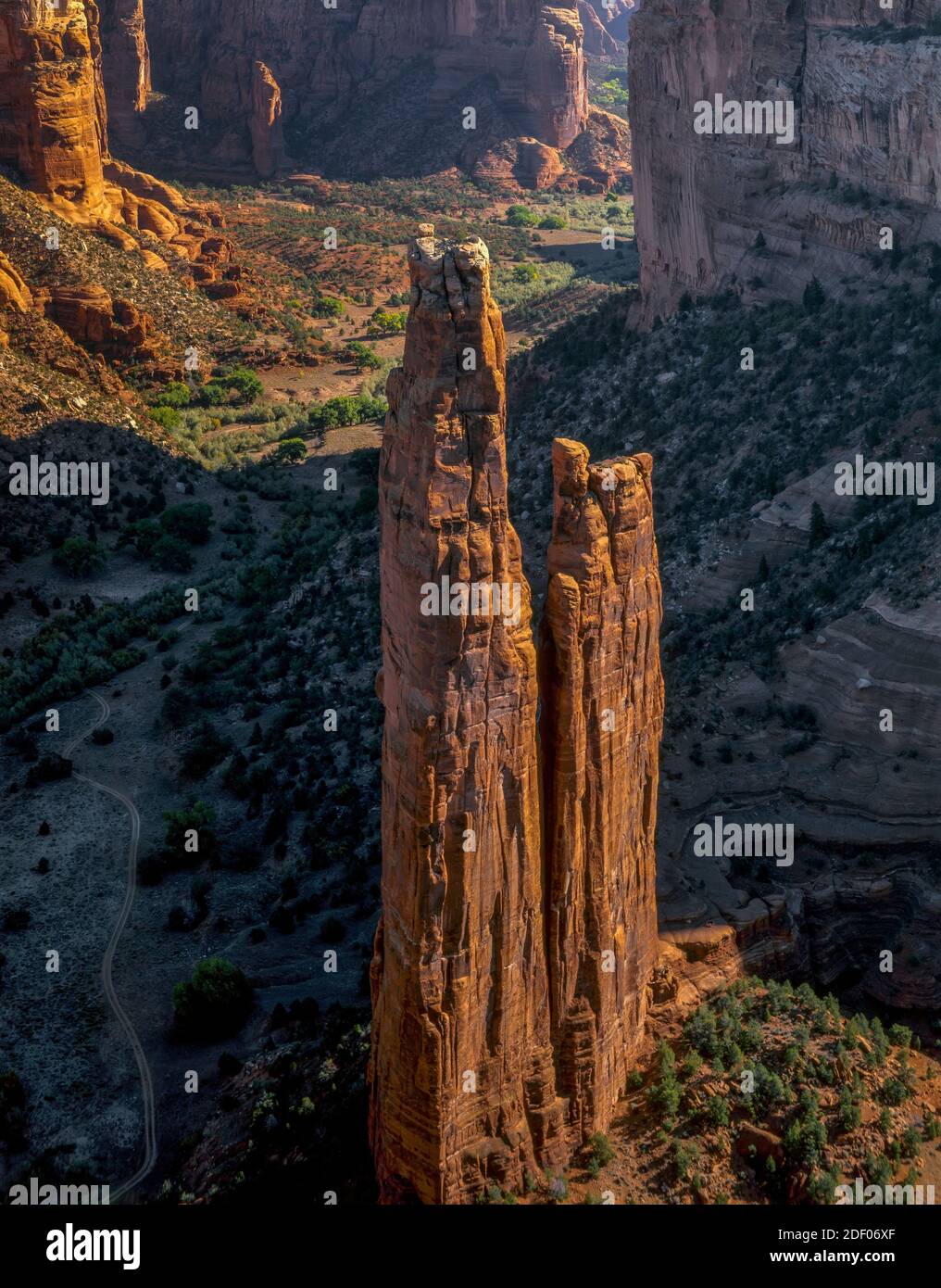 Spider Rock, Canyon de Chelly National Monument, Arizona Stockfoto