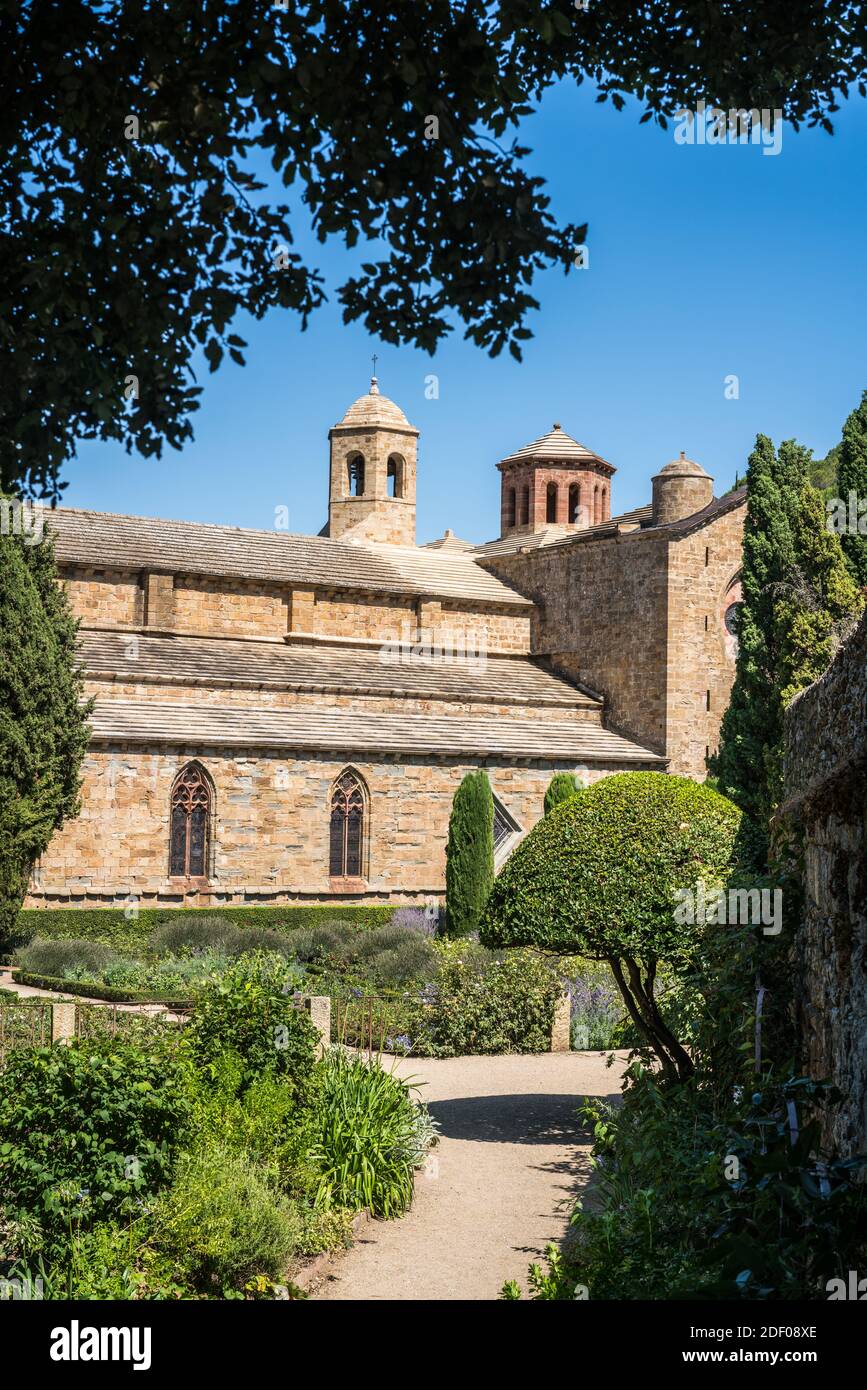 Abtei Fontfroide, Frankreich, Europa. Stockfoto