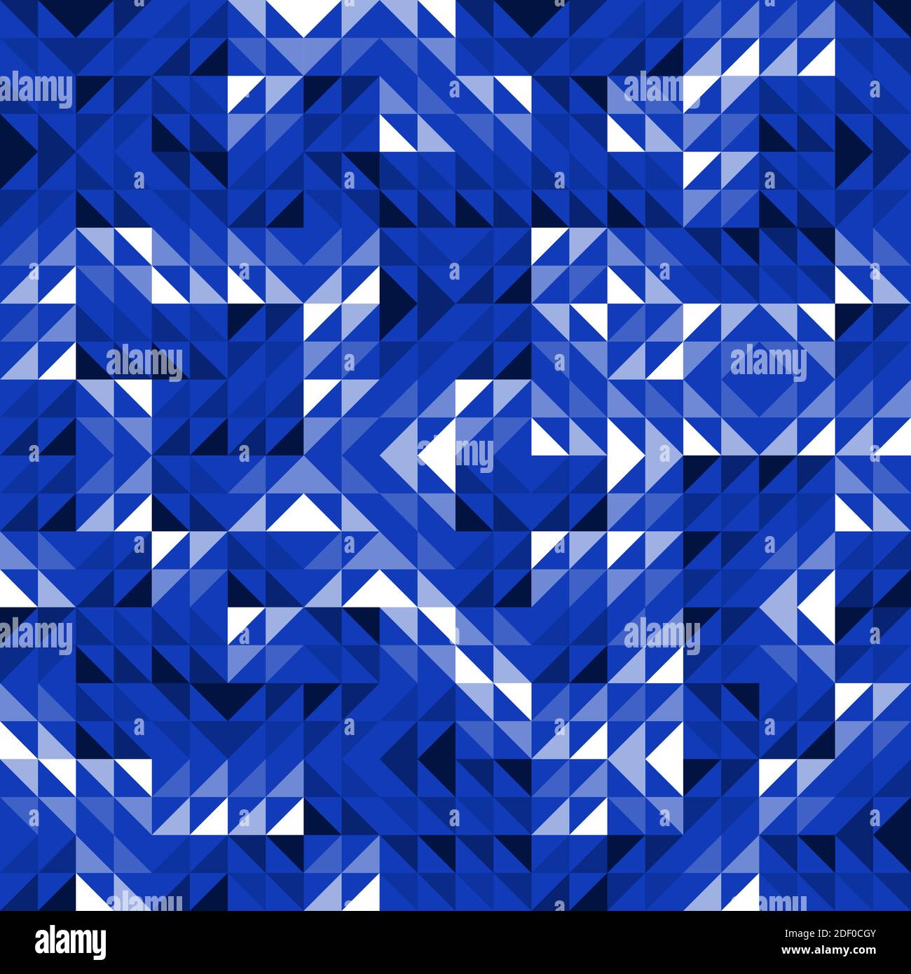 Nahtlose blaue geometrische Vektor-Muster mit Dreiecken. Moderne und elegante Luxus abstrakten Hintergrund mit Dreieck-Formen. Helles Wiederholungsmuster Stock Vektor