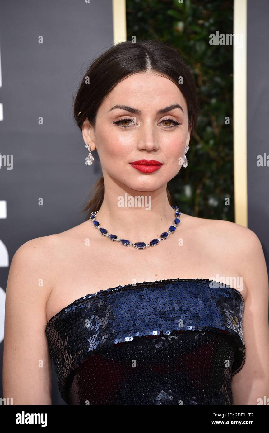 Ana de Armas nimmt an den 77. Golden Globe Awards Teil, die am 5. Januar 2020 im Beverly Hilton, Los Angeles, CA, USA, stattfinden. Foto von Lionel Hahn/ABACAPRESS.COM Stockfoto