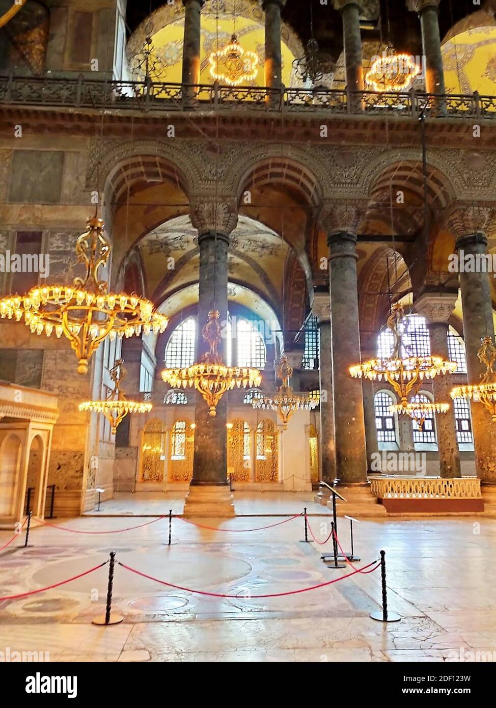Hagia Sophia Museum. Byzantinische Architektur, berühmtes Wahrzeichen und architektonisches Wunder der Welt Istanbul, Türkei Stockfoto