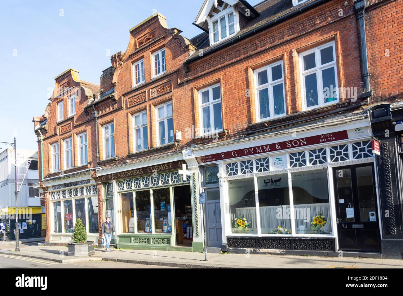 Period Shops, St Leonard's Road, Windsor, Berkshire, England, Großbritannien Stockfoto