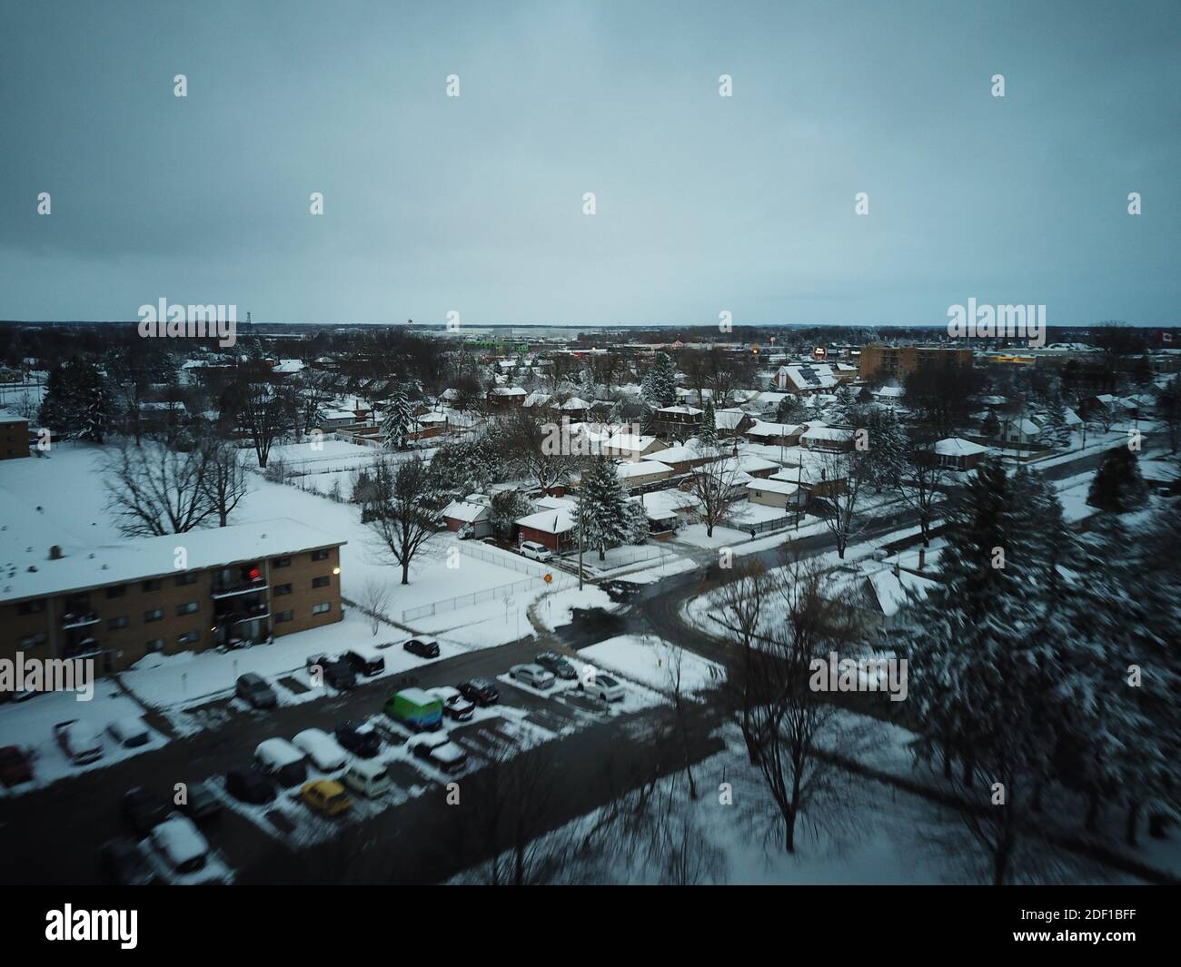 City of london ontario nach einem Schneefall Stockfoto