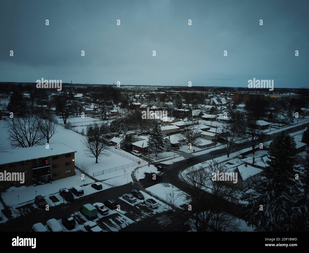 City of london ontario nach einem Schneefall Stockfoto