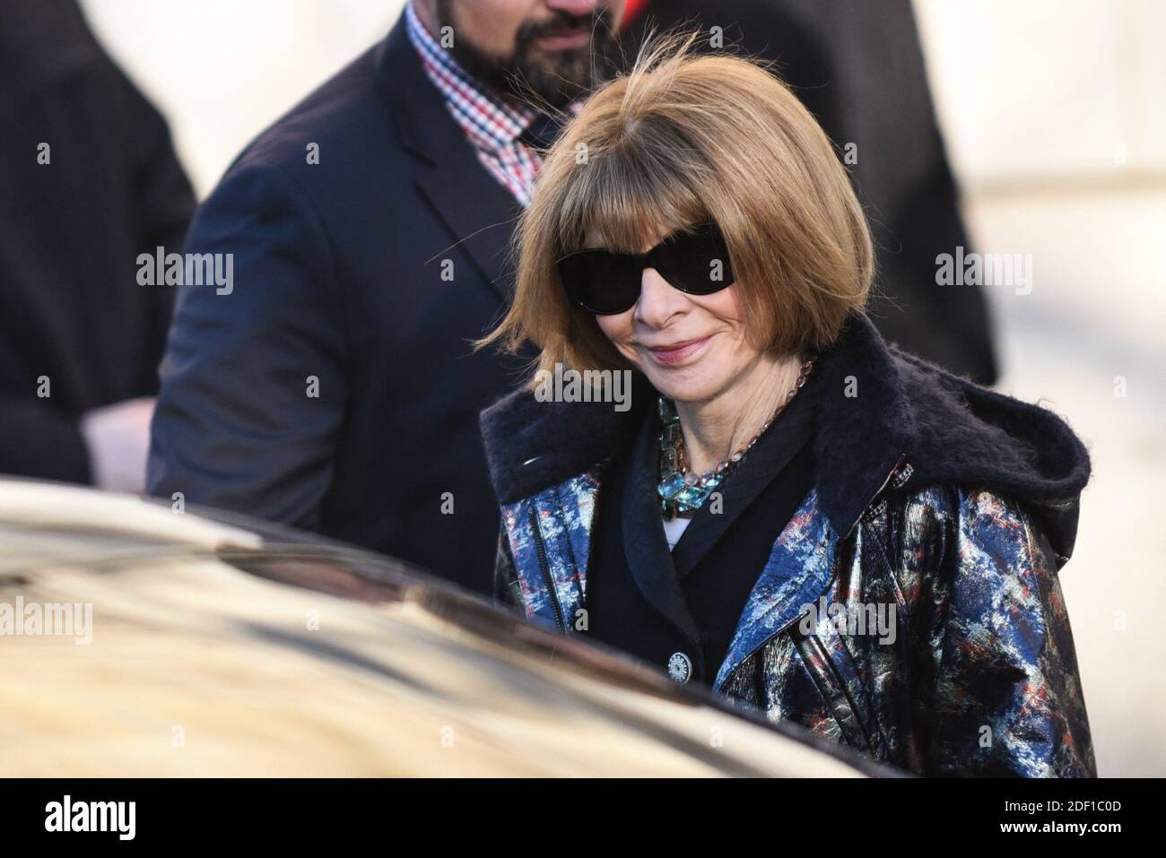 Anna Wintour besucht die Chanel Haute Couture Frühjahr/Sommer 2020 Show im Rahmen der Paris Fashion Week am 21. Januar 2020 in Paris, Frankreich. Foto von Julie Sebadelha/ABACAPRESS.COM Stockfoto