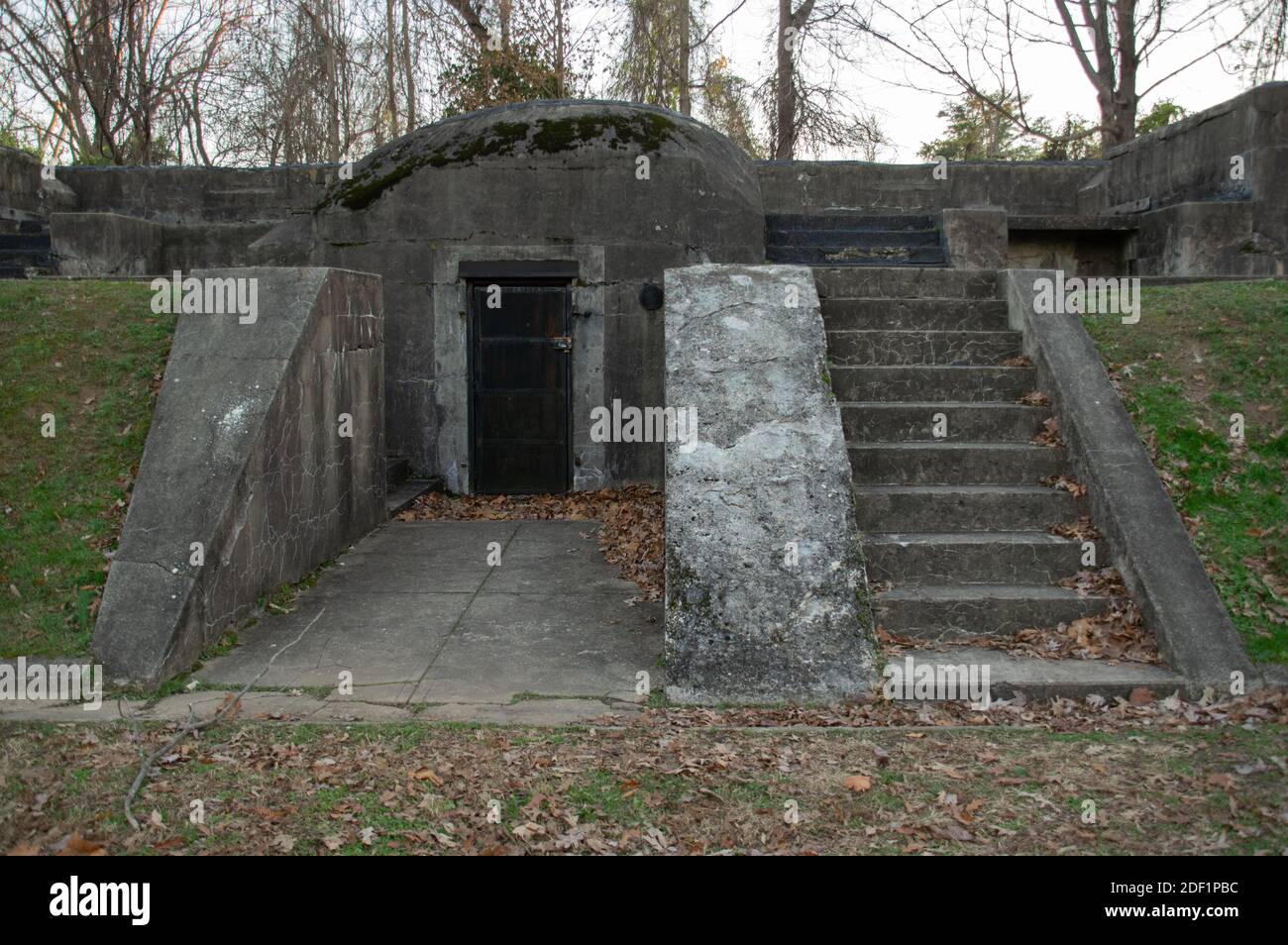 Battery Sater, Fort Hunt Park, Alexandria, VA Stockfoto