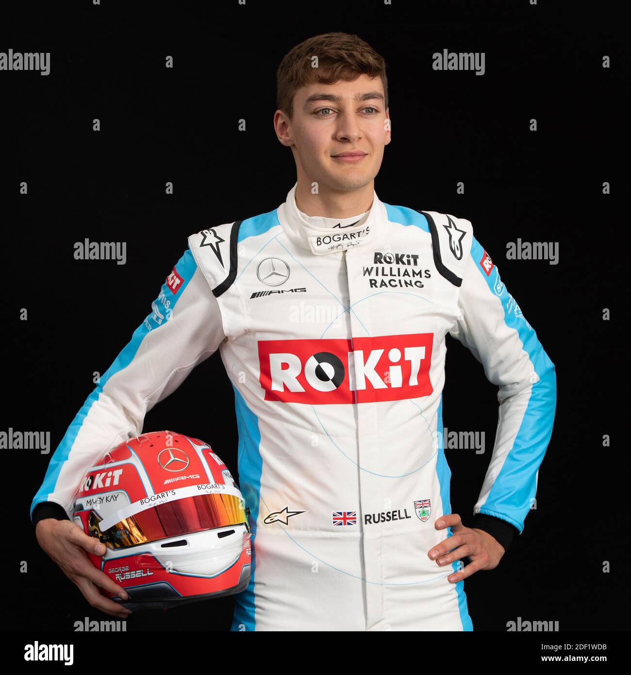 Melbourne, Australien. Dezember 2020. Der britische Fahrer GEORGE RUSSELL (Williams Racing) beim Fahrerportrait vor dem Formel 1 Grand Prix von Australien 2020. Quelle: Chris Putnam/ZUMA Wire/Alamy Live News Stockfoto