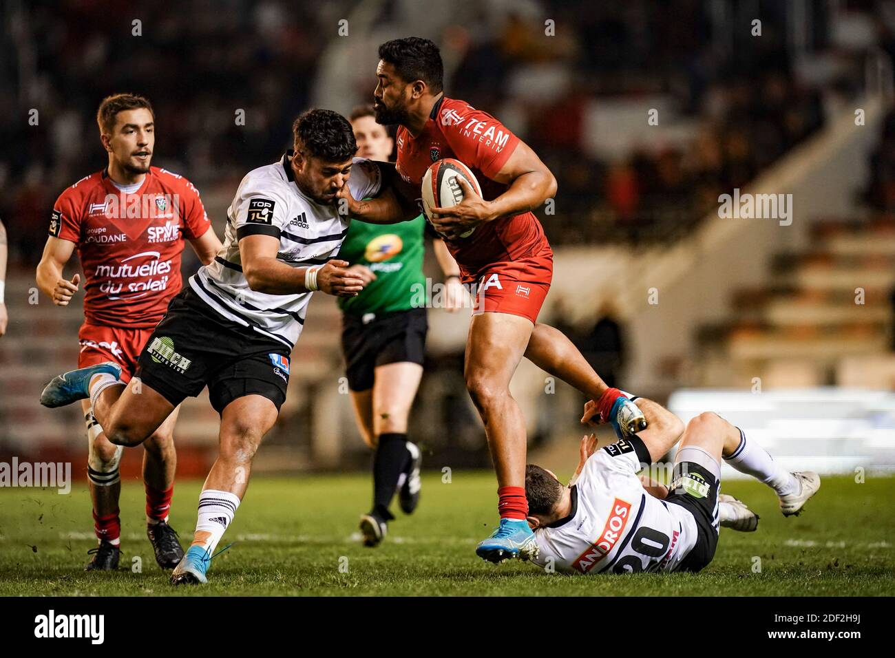 Julian Savea (RCT) beim Rugby TOP 14 Spiel zwischen Rugby Club Toulon und CA Brive im Felix Mayol Stadion, in Toulon, Frankreich am 15. Februar 2020. Foto von Julien Poupart/ABACAPRESS.COM Stockfoto