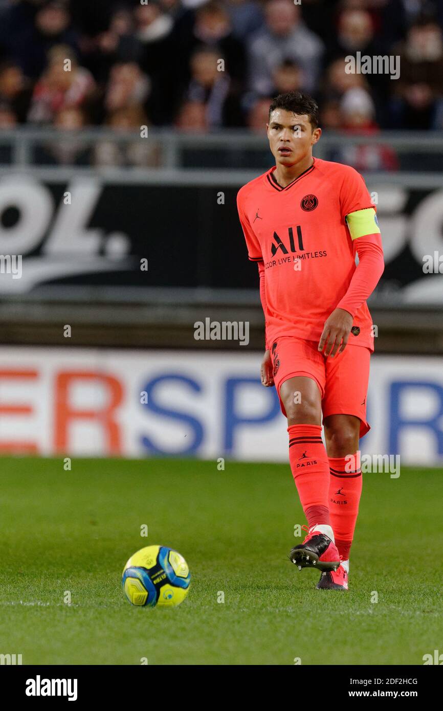 Thiago Silva während des Spiels Amiens SC gegen Paris SG im Licorne Stadion in Amiens, Frankreich, am 15. Februar 2020. Foto von Sylvain Lefevre/ABACAPRESS.COM Stockfoto