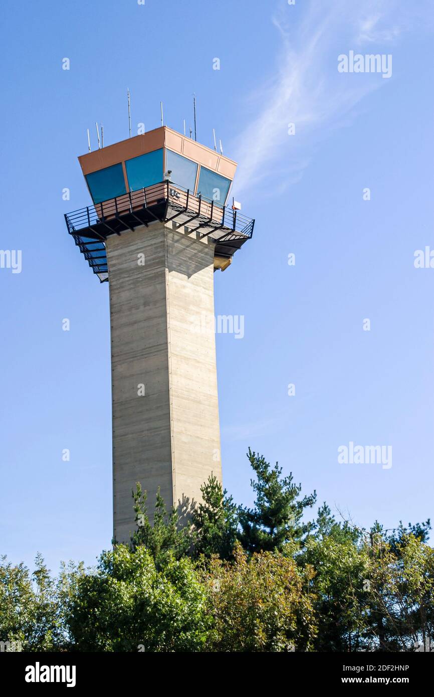 Huntsville Alabama, Flugsicherungsturm, Stockfoto