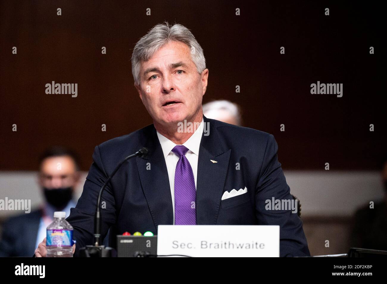 Washington, DC, USA. Dezember 2020. 2. Dezember 2020 - Washington, DC, USA: KENNETH J. BRAITHWAITE, Sekretär der Marine, spricht bei einer Anhörung des Senats Armed Services Committee. Quelle: Michael Brochstein/ZUMA Wire/Alamy Live News Stockfoto