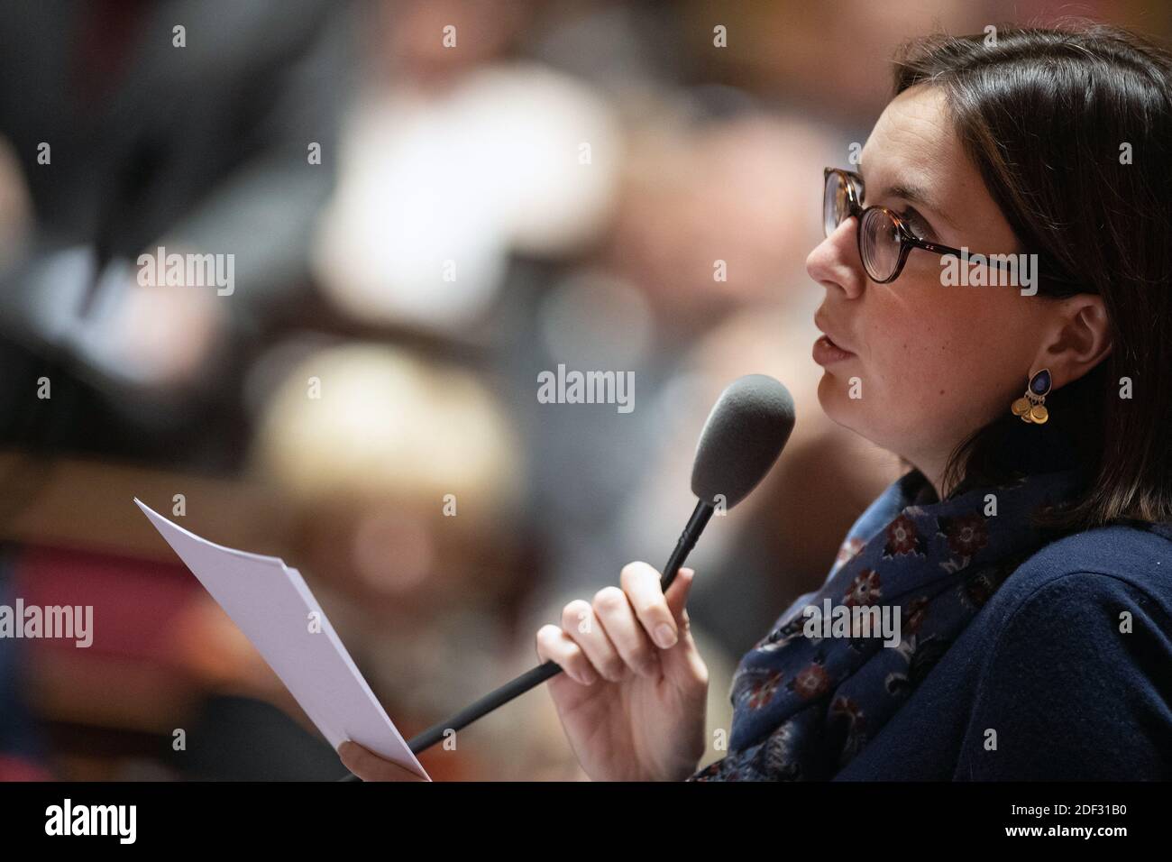 Französische Staatssekretäre bei der für europäische Angelegenheiten zuständigen Ministerin für Europa und auswärtige Angelegenheiten, Amelie de Montschalin, nimmt am 26. Februar 2020 an einer Arbeitssitzung im Senat in Paris Teil. Foto von David Niviere/ABACAPRESS.COM Stockfoto