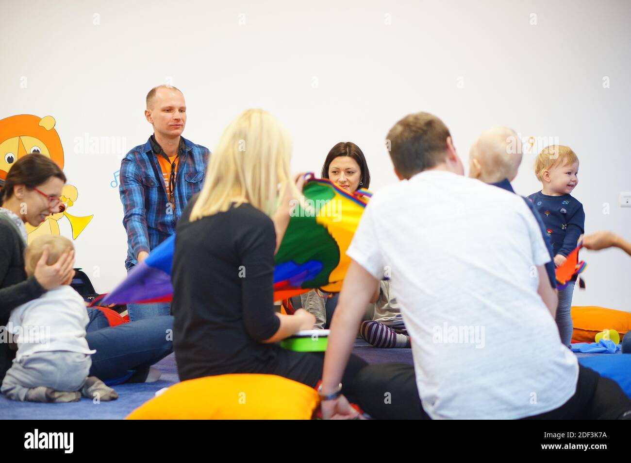 Musikunterricht für Kinder. Stockfoto