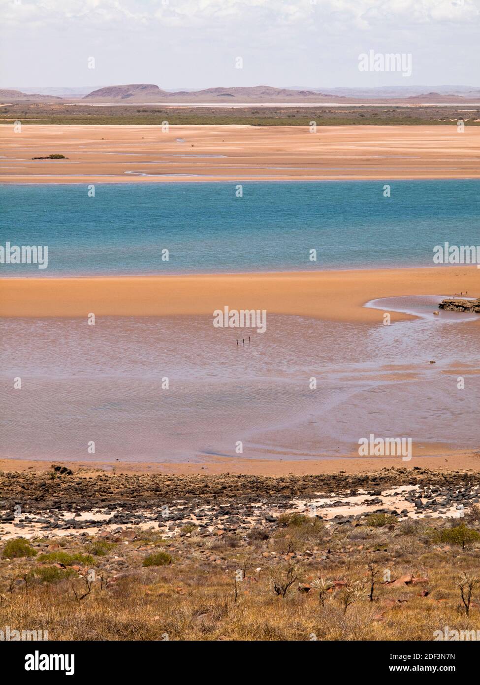 Harding River Mündung bei Butchers Inlet. Region Pilbara, Westaustralien. Stockfoto