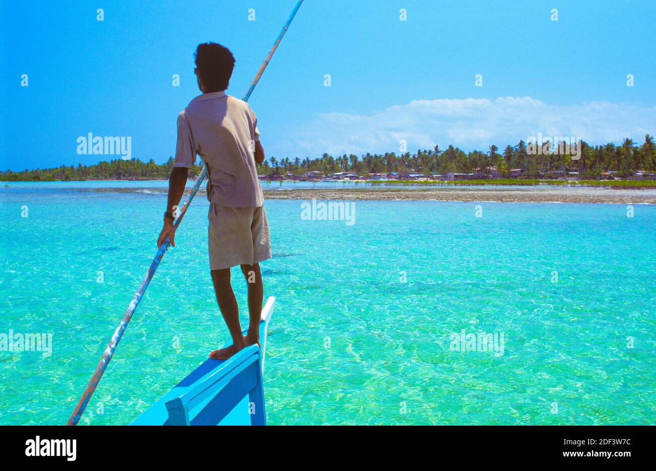 Segeln in Buyong auf Mactan Island in der Nähe von Cebu City in der Region Central Visayas auf den Philippinen. Stockfoto