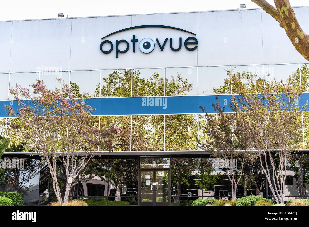 Sep 17, 2020 Fremont / CA / USA - Optovue Hauptsitz in Silicon Valley; Optovue, Inc. Entwickelt und vertreibt ophthalmische Geräte Stockfoto