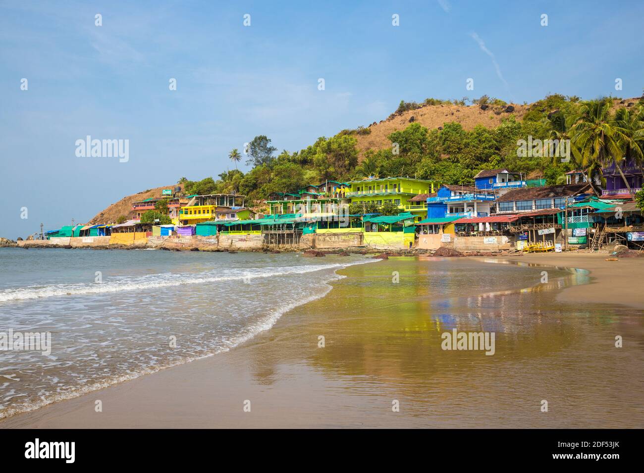 Indien, Goa, Arambol Strand Stockfoto