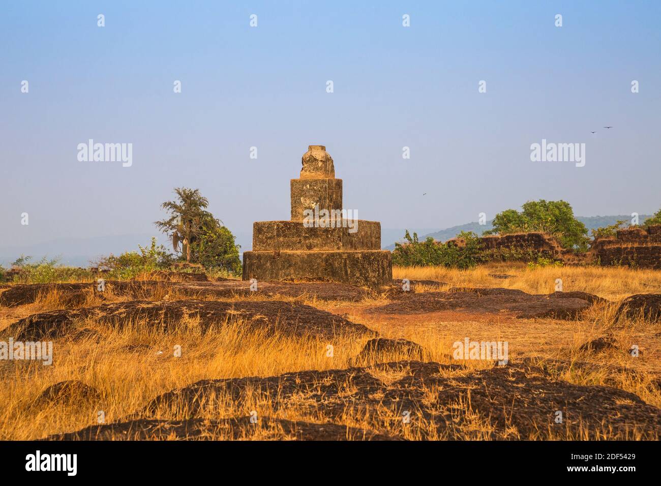 Indien, Goa, Vagator, Chapora Fort Stockfoto