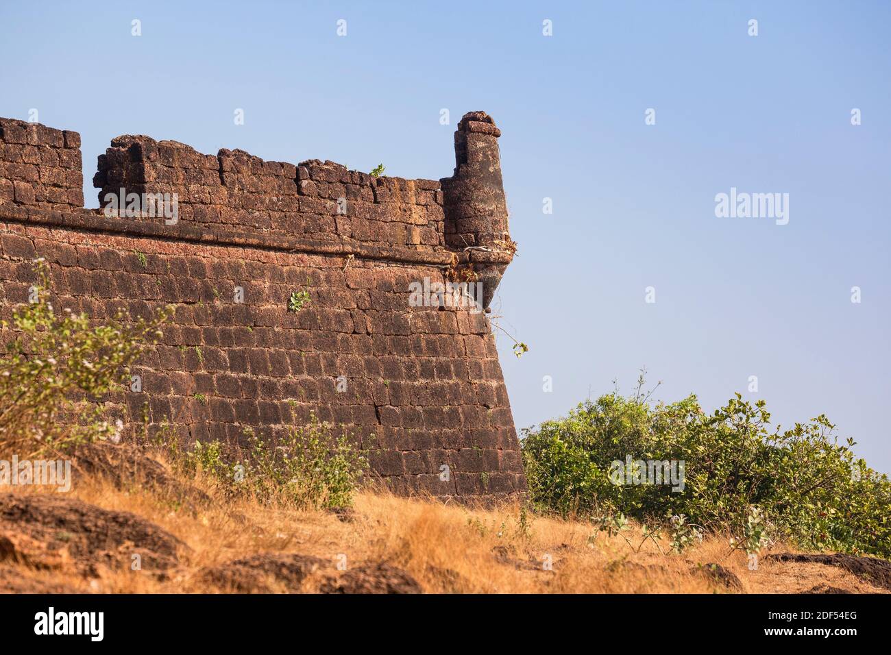 Indien, Goa, Vagator, Chapora Fort Stockfoto