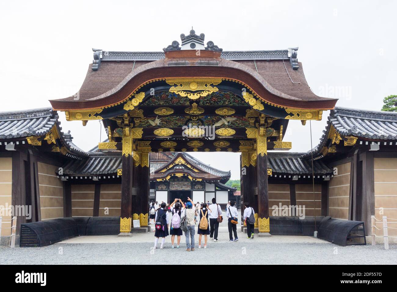 Im Inneren des Kaiserpalastes von Kyoto in Kyoto, Japan Stockfoto