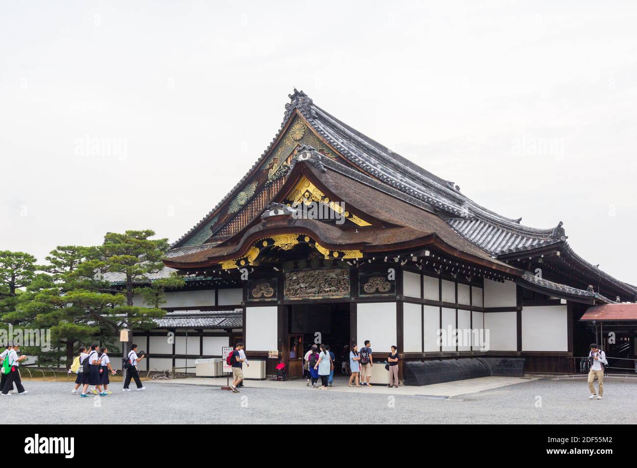 Im Inneren des Kaiserpalastes von Kyoto in Kyoto, Japan Stockfoto